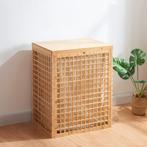 [en.casa] Wasmand Vimmerby 64x53x39 cm bamboe, Huis en Inrichting, Badkamer | Badtextiel en Accessoires, Verzenden, Nieuw