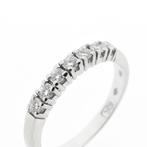 Witgouden rijring met diamant | 0,35 ct. | Le chic, Sieraden, Tassen en Uiterlijk, 18 tot 19, Gebruikt, Overige kleuren, Ophalen of Verzenden