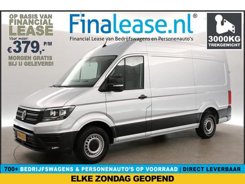 Volkswagen Crafter 35 2.0 TDI L3H3 140PK 3000kg TG €379pm, Auto's, Bestelauto's, Lease, Handgeschakeld, Diesel, Volkswagen, Zilver of Grijs