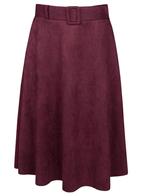 Rok Suède Aubergine, Kleding | Dames, Rokken, Verzenden, Nieuw