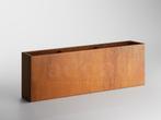 Adeqo cortenstaal plantenbak rechthoek 200 x 40 x 80 cm, 100 cm of meer, Verzenden, Nieuw, Metaal