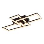 Plafondlamp SAPENA 24 Watt  Matt zwart 1-Lichts Helder, Huis en Inrichting, Lampen | Plafondlampen, Ophalen of Verzenden, Nieuw