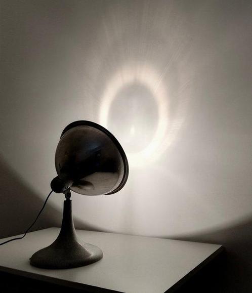 Tafellamp - Antiek industrieel bureaulamp - Gepolijst en, Antiek en Kunst, Antiek | Wandborden en Tegels