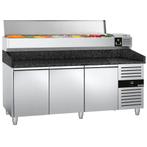 GGM Gastro | Pizza koelwerkbank PREMIUM - 2000x800mm - met 3, Verzenden, Nieuw in verpakking