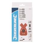 Silverline Delta schuurvellen - klittenband - aluminiumox..., Ophalen of Verzenden, Nieuw