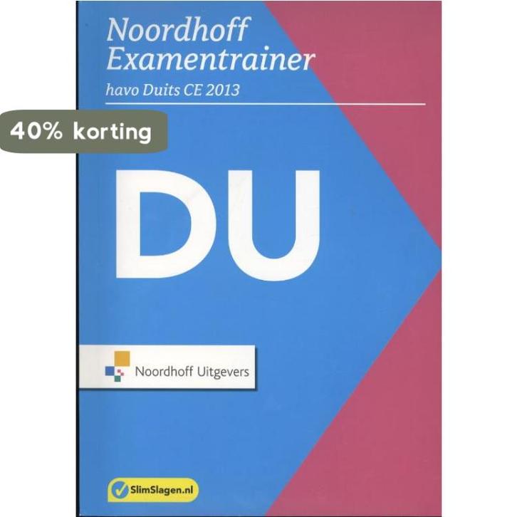 Noordhoff Examentrainer / Havo Duits CE 2013 / Slim Slagen, Boeken, Overige Boeken, Gelezen, Verzenden