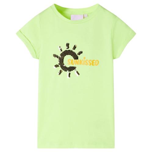 vidaXL Kindershirt 104 neongeel, Kinderen en Baby's, Kinderkleding | Overige, Nieuw, Verzenden