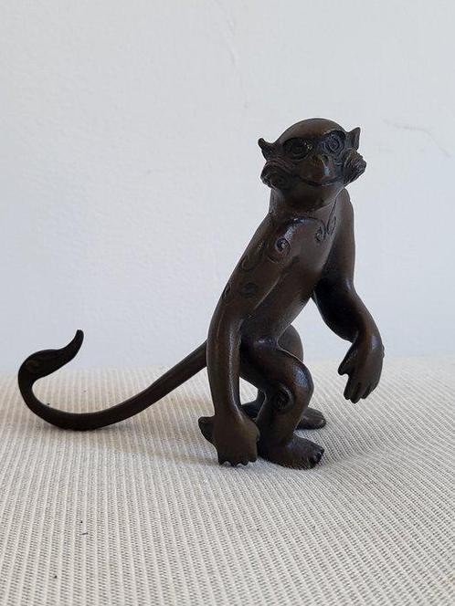 Themacollectie - Bronzen beeld - Chinese dierenriem aap -, Antiek en Kunst, Curiosa en Brocante