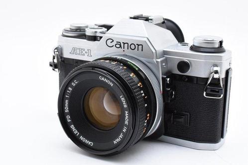 Canon AE-1 Film Camera + FD 1.8/50mm S.C Single lens reflex, Audio, Tv en Foto, Fotocamera's Analoog