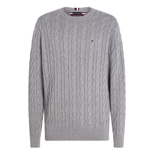 -32% Tommy Hilfiger  Tommy Hilfiger Trui 33132 grey heather, Kleding | Heren, Truien en Vesten, Grijs, Nieuw, Verzenden