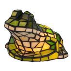 Tiffany kikkerlamp – groen/crème glas – L 20,5 × B 22,5, Huis en Inrichting, Verzenden, Nieuw
