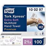Handdoek tork h2 xpress multifold 2lgs wit 100297 | Doos a 2, Ophalen of Verzenden