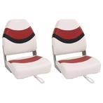 vidaXL Bootstoelen 2 st inklapbaar met hoge rugleuning, Watersport en Boten, Verzenden, Nieuw