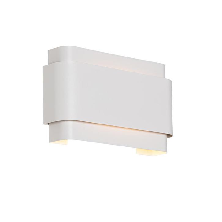Industriële wandlamp wit 2-lichts - Coen, Huis en Inrichting, Lampen | Wandlampen, Nieuw, Overige materialen