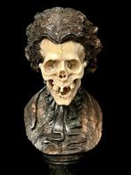 Beeldje, Buste « Vanité » masculine - 16 cm - Been, Hout, Antiek en Kunst