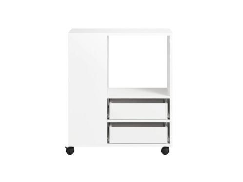 SoBuy Printertafel - FBT129-W - Onderstel met 2 Laden - 60 x, Huis en Inrichting, Woonaccessoires | Overige, Nieuw, Verzenden