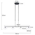 Steinhauer hanglamp Tallerken 2658ZW Tweede Kans, Ophalen, Zo goed als nieuw, Modern, Metaal