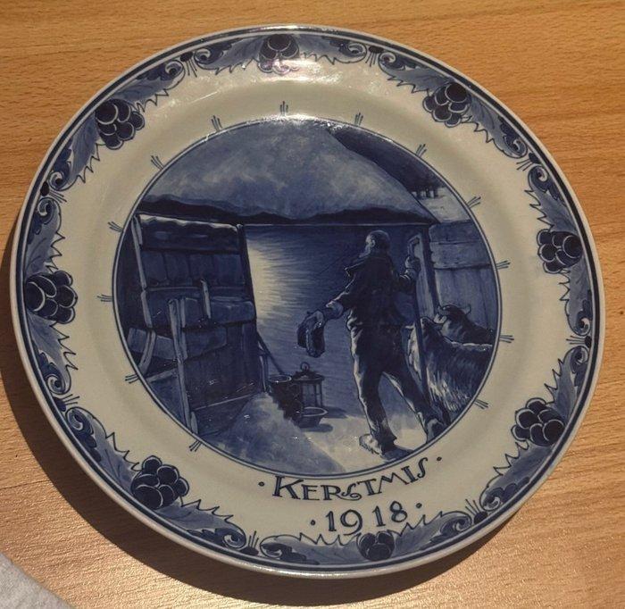 De Porceleyne Fles, Delft - Leon Senf - Bord - Aardewerk -, Antiek en Kunst, Antiek | Glas en Kristal