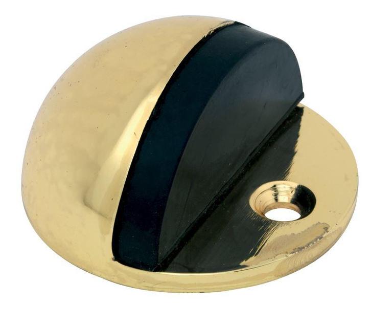 Deurstopper Halfrond messing gelakt, Doe-het-zelf en Verbouw, Deuren en Horren, Verzenden
