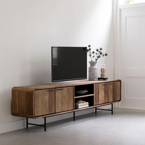 *WOONWINKEL* DTP Home Evo Tv-meubel Met Ronde Hoeken 225 Cm, Huis en Inrichting, Kasten | Televisiemeubels, Nieuw, Verzenden