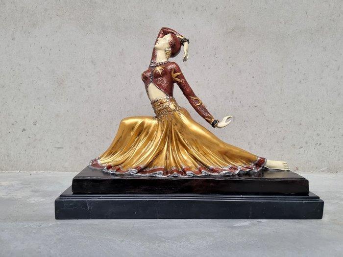 sculptuur, Art deco dancer - bronze - 30 cm - Brons, Antiek en Kunst, Curiosa en Brocante