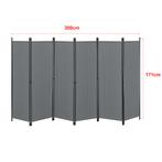 Tuinscherm Huesca scheidingswand 171x300 cm donkergrijs, Verzenden, Nieuw