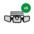 Ledisons Solar LED-wandlamp met sensor Bresca zwart, Nieuw