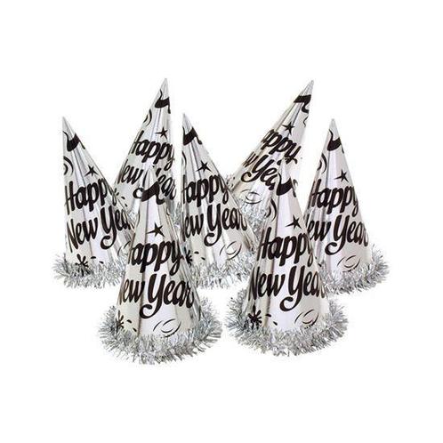 Punthoedjes Happy new year (12stks), Hobby en Vrije tijd, Feestartikelen, Feestartikel, Nieuw, Verzenden