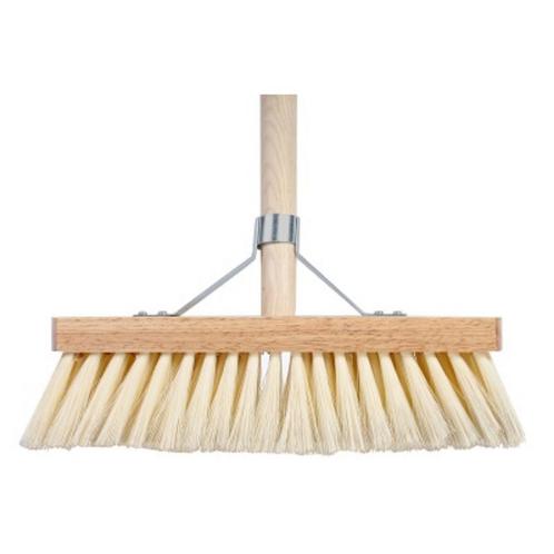 Talen Tools Bezem Fiber 30 cm met 120 cm Steel - Zacht vo..., Tuin en Terras, Hand-tuingereedschap, Nieuw, Ophalen of Verzenden