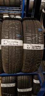 2x 155-60-15 Bridgestone Zomer 5.5mm €20 Per Band 155 60 15, Ophalen, Gebruikt, Band(en), Personenwagen