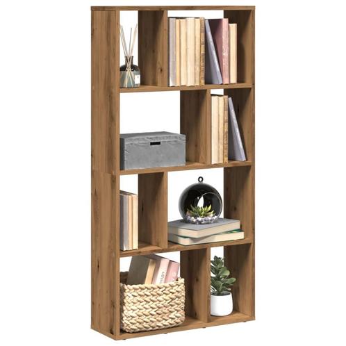 vidaXL Boekenkast 60x20x120 cm bewerkt hout artisanaal, Huis en Inrichting, Kasten | Boekenkasten, Nieuw, Overige houtsoorten
