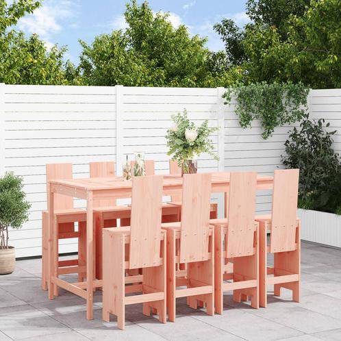 vidaXL 9-delige Tuinset massief douglashout, Tuin en Terras, Tuinsets en Loungesets, Tuinset, Nieuw, Meer dan 8 zitplaatsen, Verzenden