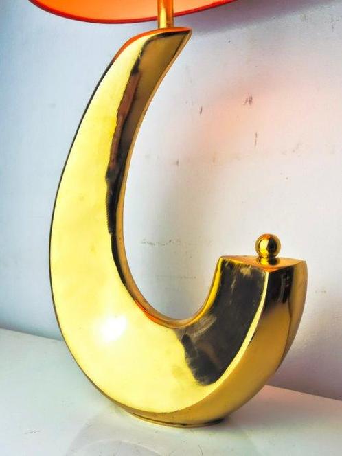 Tafellamp - Zeldzame Glamour Lamp - 49 cm - Messing, Huis en Inrichting, Overige Huis en Inrichting
