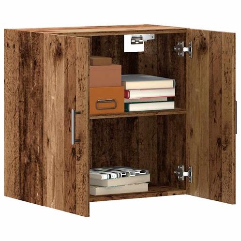 vidaXL Wandkast 60x31x60 cm bewerkt hout oud houtkleurig, Huis en Inrichting, Kasten | Overige, Nieuw, Verzenden