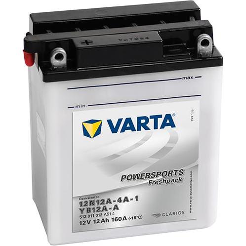 Varta Powersports Freshpack YB12A-A accu | 512 011 012 | 12, Auto-onderdelen, Accu's en Toebehoren, Ophalen of Verzenden