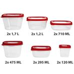 Voedsel Opslag Dozen 24-dlg. Rood BPA-vrij (Huishouden), Verzenden, Nieuw