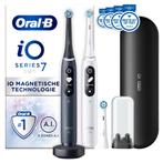 Oral-B Elektrische Tandenborstel iO 7 Duo Zwart & Wit 1 set, Witgoed en Apparatuur, Nieuw, Verzenden