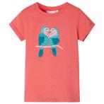 vidaXL Kindershirt 140 koraalkleurig, Kinderen en Baby's, Verzenden, Nieuw