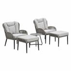 Garden Impressions Bentong loungestoelen incl. voetenbank -, Verzenden, Nieuw
