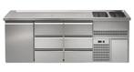 GGM Gastro | Biertoog Premium PLUS - 2500x700mm - 1 deur & 6, Verzenden, Nieuw in verpakking