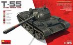 Miniart - T-55 Soviet Medium Tank (Min37027), Nieuw, 1:50 tot 1:144