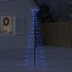 vidaXL LED-kerstboom met spikes 220 LEDs 180 cm blauw, Diversen, Verzenden, Nieuw