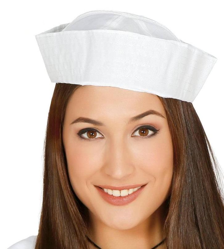 Hoed Matroos Wit, Hobby en Vrije tijd, Feestartikelen, Nieuw, Ophalen of Verzenden