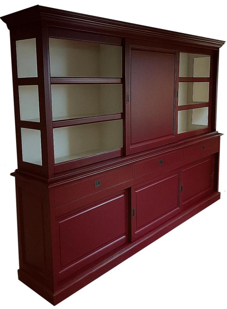 Buffetkast purperrood Deurne 300cm dichte middendeur, Huis en Inrichting, Kasten | Buffetkasten, Ophalen of Verzenden
