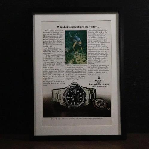 Vintage Rolex Submariner Date advertentie, Boeken, Catalogussen en Folders, Nieuw, Verzenden