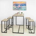 Tweedekans | Hoge Bartafel | Met 4 Krukken | Modern, Huis en Inrichting, Tafels | Eettafels, Ophalen of Verzenden, Zo goed als nieuw