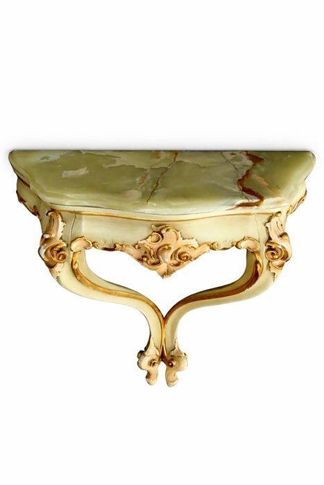 Wandrek - Hout, Onyx - Mensola barocco, Antiek en Kunst, Antiek | Overige Antiek