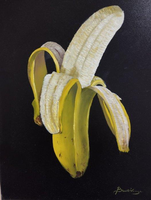 Franco Bencivenga (1953) - Banana sbucciata, Antiek en Kunst, Kunst | Schilderijen | Klassiek