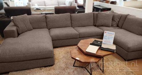 U-Bankstel Sloterdijk - loungebanken - Taupe, Huis en Inrichting, Banken | Sofa's en Chaises Longues, Nieuw, Stof