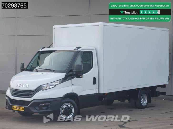 Iveco Daily 35C16 Laadklep Dubbellucht Bakwagen 160PK Airco, Auto's, Bestelauto's, Lease, Handgeschakeld, Financial lease, Wit